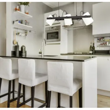 EGLO HORNWOOD 1 fekete-fehér függesztett lámpa (EG-43426) E27 3 izzós IP20