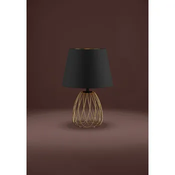 Eglo Jazminia fekete-arany asztali lámpa (EG-390039) E27 1 izzós IP20