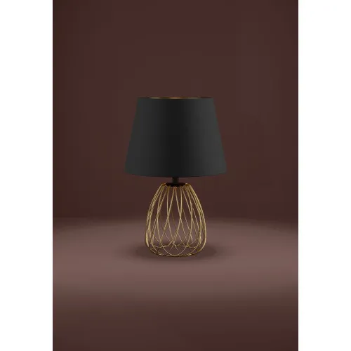 Eglo Jazminia fekete-arany asztali lámpa (EG-390039) E27 1 izzós IP20