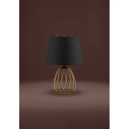 Eglo Jazminia fekete-arany asztali lámpa (EG-390039) E27 1 izzós IP20