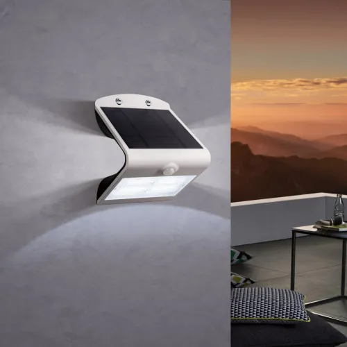 Eglo Lamozzo fehér napelemes fali lámpa (EG-98757) SOLAR-LED 1 izzós IP54