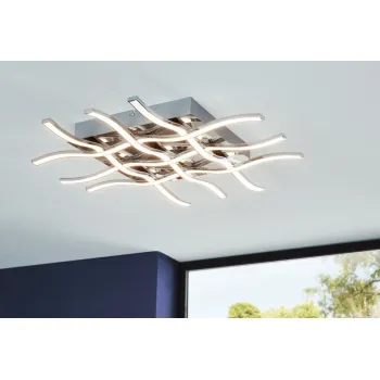 EGLO LASANA 1 króm LED mennyezeti lámpa (EG-95569) LED 1 izzós IP20