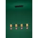 Eglo Levantara fekete-barna függesztett lámpa (EG-390191) E27 4 izzós IP20