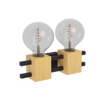 Eglo Levantara fekete-barna fali lámpa (EG-390192) E27 2 izzós IP20