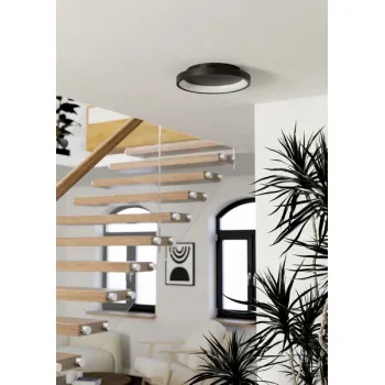 Eglo Loretello-Z fekete LED mennyezeti lámpa (EG-901909) LED 1 izzós IP20