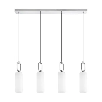 Eglo Majana króm-fehér függesztett lámpa (EG-390129) E27 4 izzós IP20