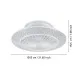 EGLO MALINSKA fehér LED mennyezeti ventilátoros lámpa (EG-35145) LED 1 izzós IP20