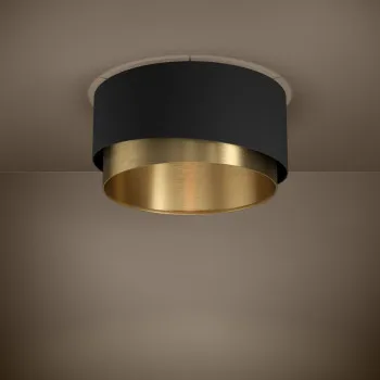 Eglo Manderline fekete-sárgaréz mennyezeti lámpa (EG-39924) E27 1 izzós IP20