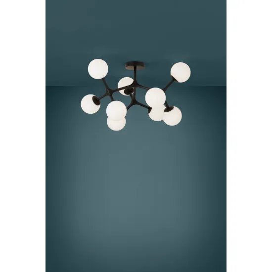 Eglo Maragall fekete-fehér mennyezeti lámpa (EG-39532) G9 9 izzós IP20