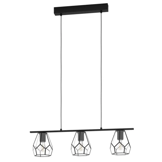 EGLO MARDYKE fekete függesztett lámpa (EG-43644) E27 3 izzós IP20 EGLO MARDYKE fekete függesztett lámpa (EG-43644) E27 3 izzós IP20
