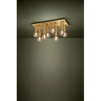 Eglo Marzeno sárgaréz mennyezeti lámpa (EG-39959) E27 8 izzós IP20