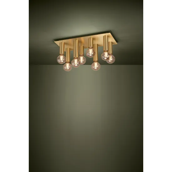 Eglo Marzeno sárgaréz mennyezeti lámpa (EG-39959) E27 8 izzós IP20