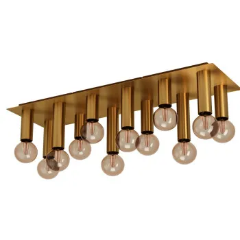 Eglo Marzeno sárgaréz mennyezeti lámpa (EG-39961) E27 12 izzós IP20