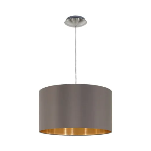 EGLO MASERLO nikkel-cappuccino függesztett lámpa (EG-31603) E27 1 izzós IP20