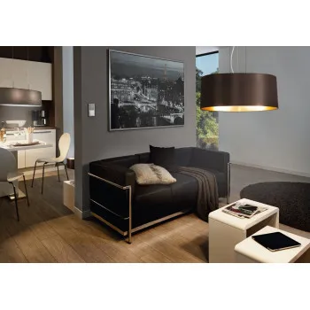 EGLO MASERLO nikkel-fekete függesztett lámpa (EG-31605) E27 3 izzós IP20