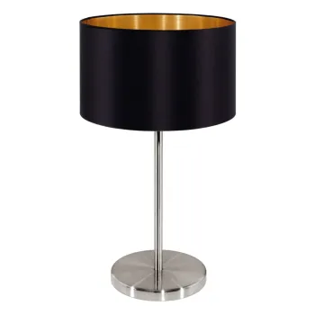 EGLO MASERLO nikkel-fekete asztali lámpa  (EG-31627) E27 1 izzós IP20