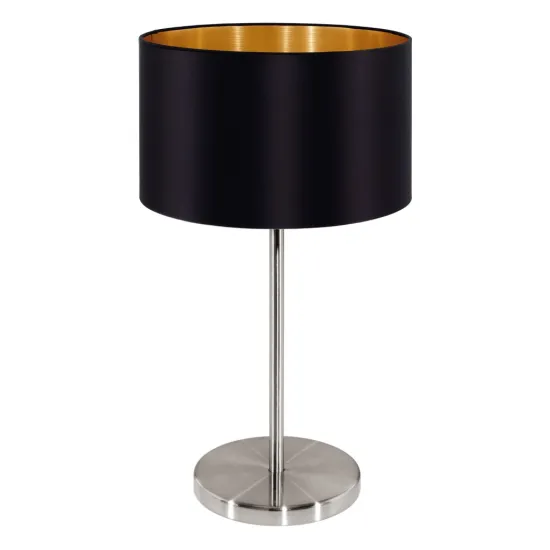 EGLO MASERLO nikkel-fekete asztali lámpa  (EG-31627) E27 1 izzós IP20