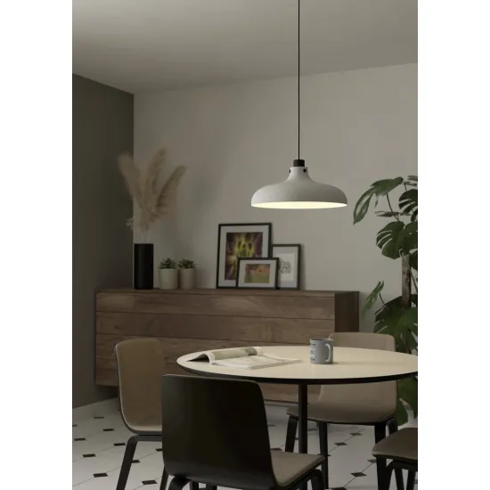 EGLO MATLOCK fekete-szürke függesztett lámpa (EG-43825) E27 1 izzós IP20