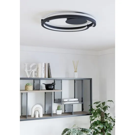 Eglo Mezzomonte fekete LED mennyezeti lámpa (EG-901821) LED 2 izzós IP20