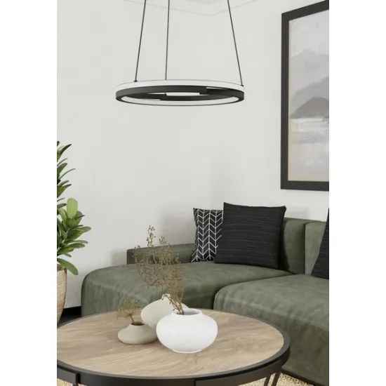 Eglo Mezzomonte fekete LED függesztett lámpa (EG-901822) LED 2 izzós IP20