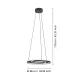 Eglo Mezzomonte fekete LED függesztett lámpa (EG-901822) LED 2 izzós IP20