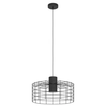 EGLO MILLIGAN fekete függesztett lámpa (EG-43628) E27 1 izzós IP20