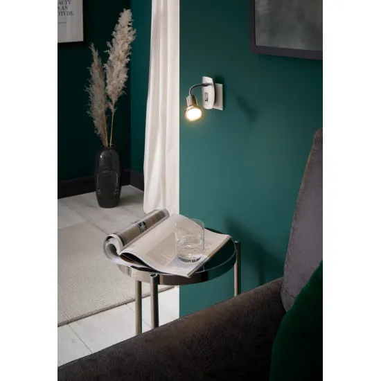 EGLO MINI 4 matt nikkel - króm LED konnektorba dugható lámpa (EG-92933) GU10 1 izzós IP20