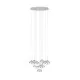 Eglo Mioglia króm-fehér LED függesztett lámpa (EG-39527) LED 10 izzós IP20