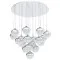 Eglo Mioglia króm-fehér LED függesztett lámpa (EG-39528) LED 18 izzós IP20