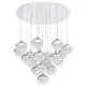 Eglo Mioglia króm-fehér LED függesztett lámpa (EG-39528) LED 18 izzós IP20