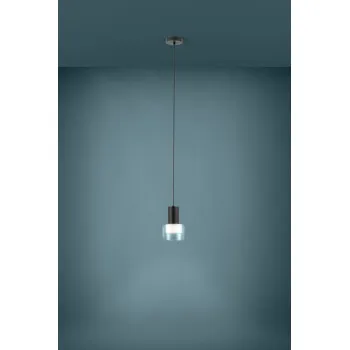 Eglo Molineros fekete-átlátszó függesztett lámpa (EG-39725) GU10 1 izzós IP20