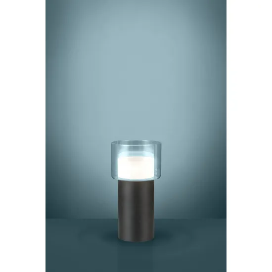 Eglo Molineros fekete-átlátszó asztali lámpa (EG-39728) GU10 1 izzós IP20