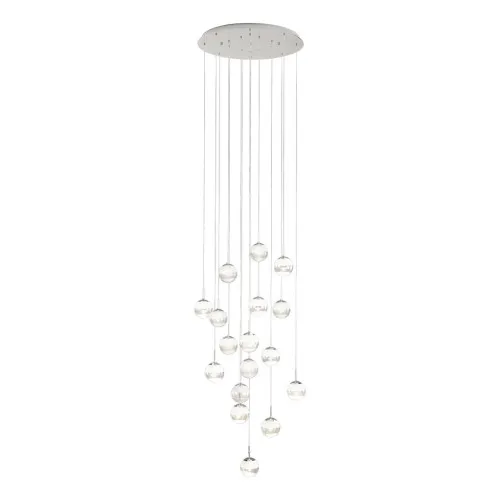 Eglo Montefio 2 króm-átlátszó LED függesztett lámpa (EG-39547) LED 17 izzós IP20