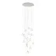 Eglo Montefio 2 króm-átlátszó LED függesztett lámpa (EG-39547) LED 17 izzós IP20