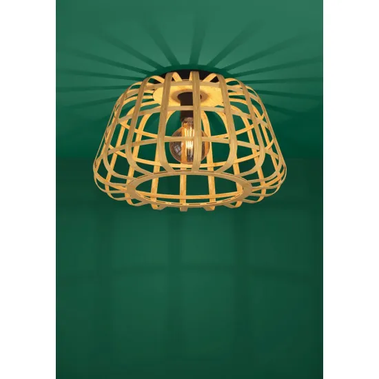 Eglo Montezuelo barna-fekete mennyezeti lámpa (EG-390149) E27 1 izzós IP20