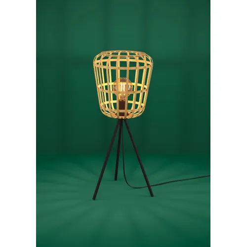 Eglo Montezuelo barna-fekete asztali lámpa (EG-390154) E27 1 izzós IP20