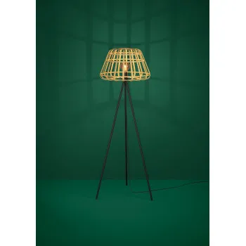 Eglo Montezuelo barna-fekete állólámpa (EG-390155) E27 1 izzós IP20