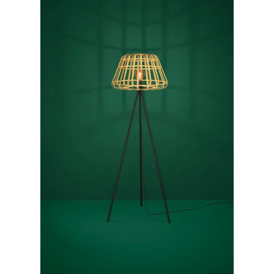 Eglo Montezuelo barna-fekete állólámpa (EG-390155) E27 1 izzós IP20