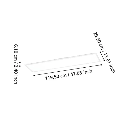 Eglo Moradillo-Z fehér LED mennyezeti lámpa (EG-901516) LED 1 izzós IP20