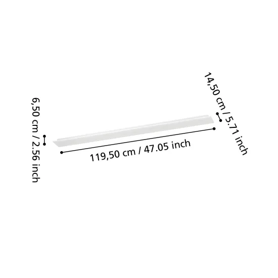 Eglo Moradillo-Z fehér LED mennyezeti lámpa (EG-901517) LED 1 izzós IP20