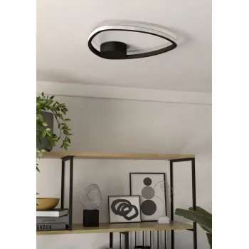 Eglo Moschella fekete LED mennyezeti lámpa (EG-902148) LED 1 izzós IP20