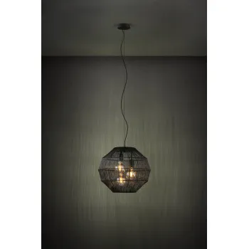 Eglo Orbetello fekete függesztett lámpa (EG-390065) E27 3 izzós IP20