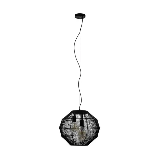 Eglo Orbetello fekete függesztett lámpa (EG-390065) E27 3 izzós IP20