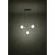 Eglo Paz fehér-sárgaréz függesztett lámpa (EG-390177) E14 3 izzós IP20