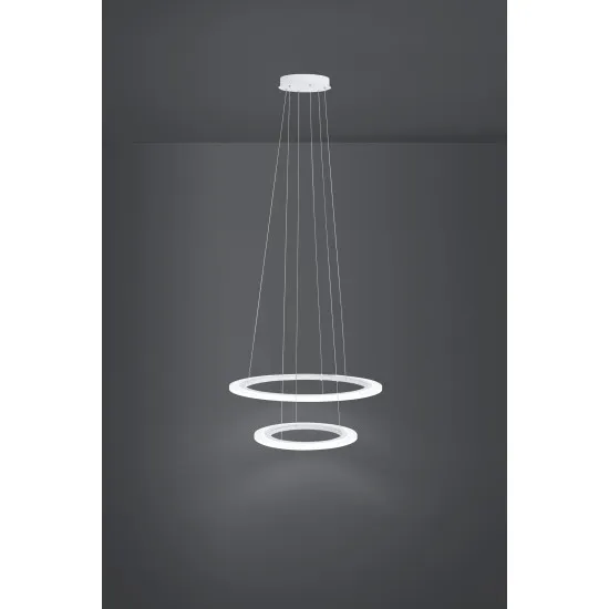 Eglo Penaforte fehér LED függesztett lámpa (EG-39273) LED 2 izzós IP20