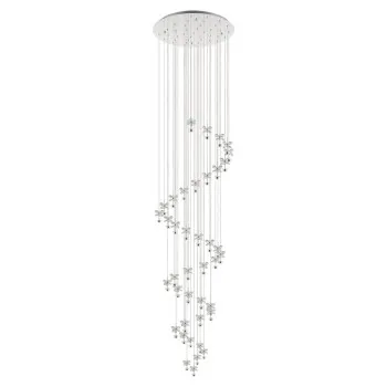 Eglo Pianopoli 1 króm-átlátszó LED függesztett lámpa (EG-39545) LED 40 izzós IP20
