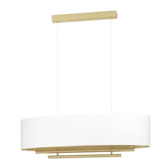 Eglo Pinetara sárgaréz-szürke függesztett lámpa (EG-390182) E27 4 izzós IP20