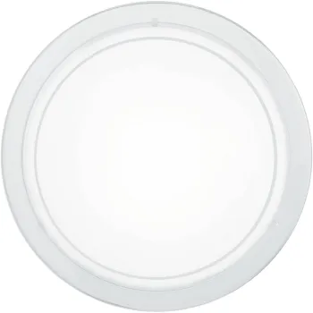 EGLO PLANET 1 fehér-fehér-átlátszó fali-mennyezeti lámpa (EG-83153) E27 1 izzós IP20