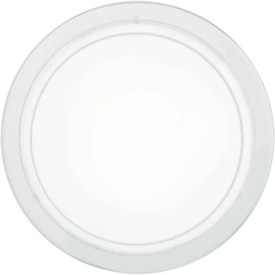 EGLO PLANET 1 fehér-fehér-átlátszó fali-mennyezeti lámpa (EG-83153) E27 1 izzós IP20