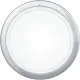 EGLO PLANET 1 króm-fehér-átlátszó fali-mennyezeti lámpa (EG-83155) E27 1 izzós IP20